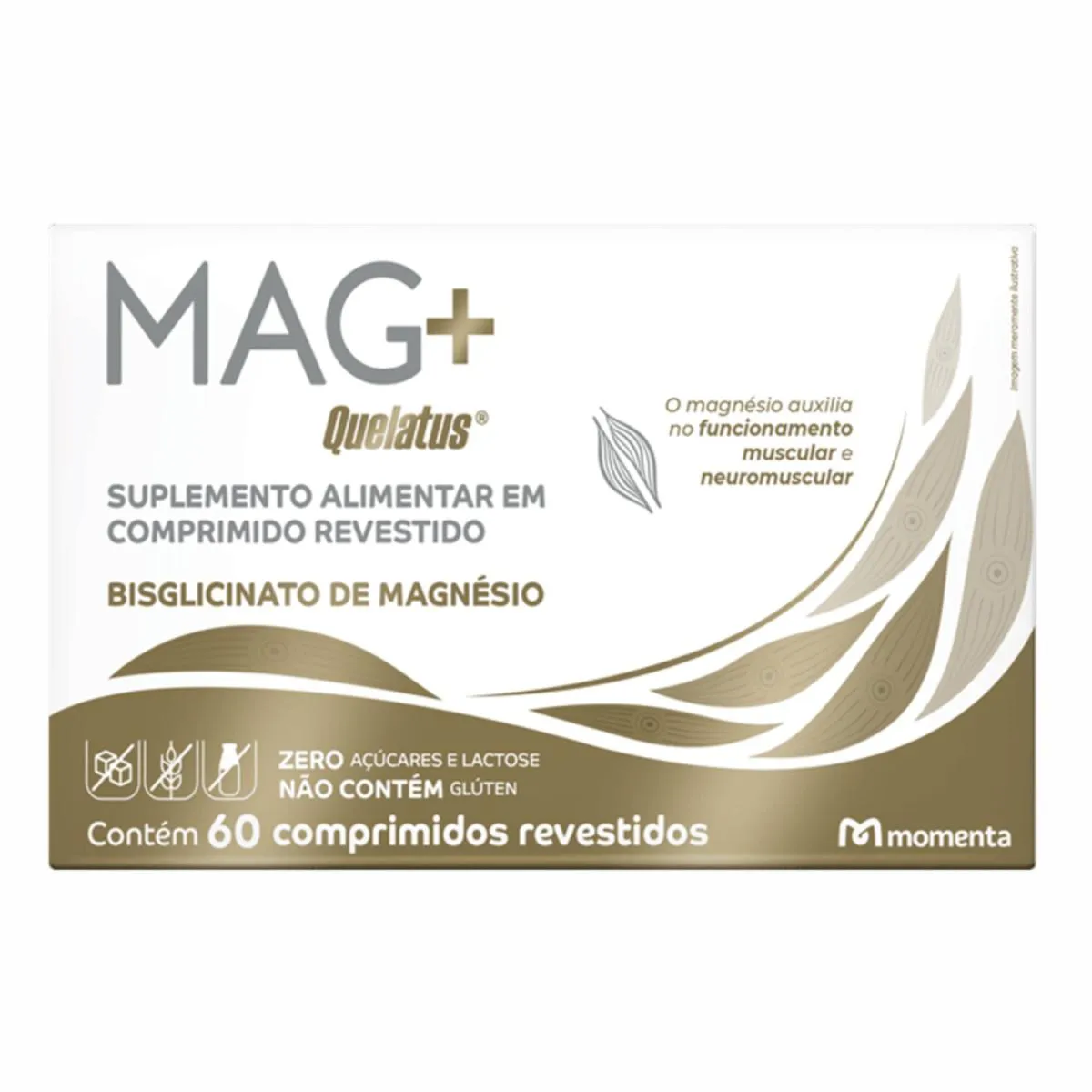 SUPLEMENTO ALIMENTAR MAG+ QUELATUS 60 COMPRIMIDOS REVESTIDOS