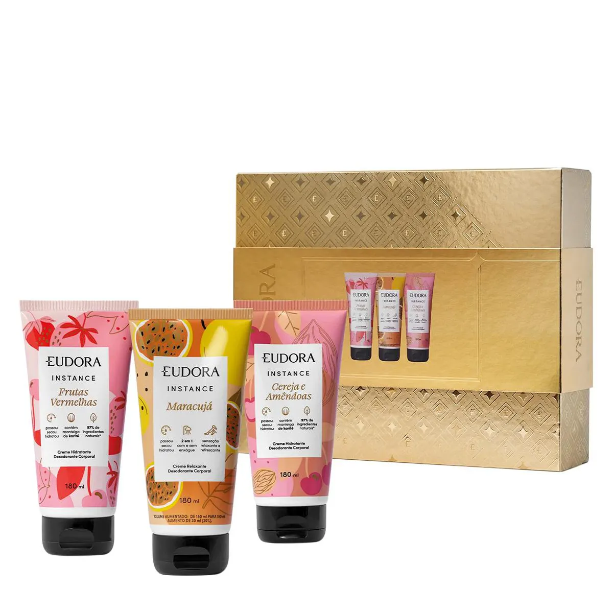 EUDORA KIT PRESENTE INSTANCE CREME HIDRATANTE (3 PRODUTOS)