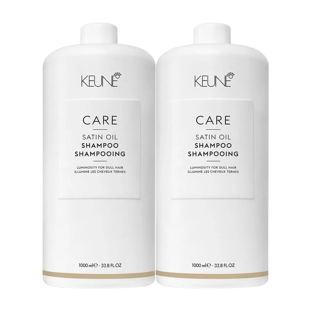 KIT KEUNE CARE SATIN OIL - SHAMPOO 1L (2 UNIDADES)