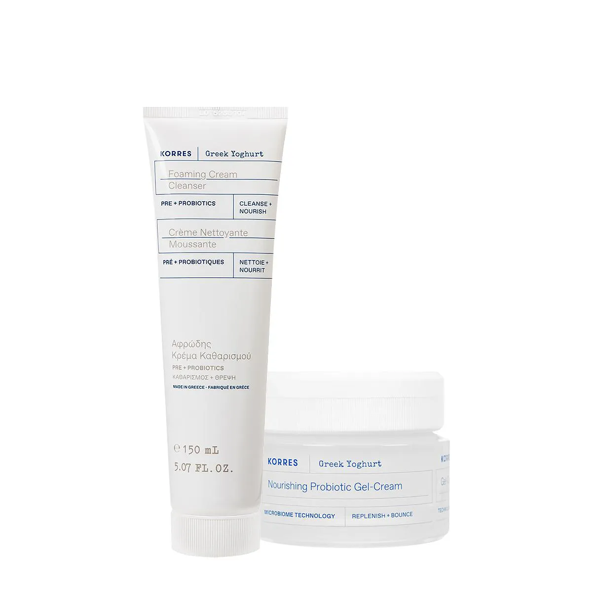 KIT KORRES GREEK YOGHURT ESPUMA CREME FACIAL (2 PRODUTOS)