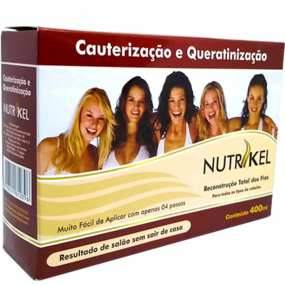 CAUTERIZAçãO CAPILAR 4 ITENS HáBITO CAUTERIZAçãO 400ML - RESULTADO DE SALãO SEM SAIR DE CASA