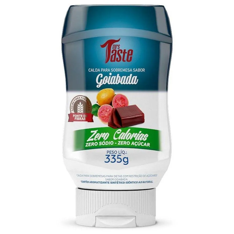 CALDA ZERO AçúCAR E ZERO CALORIAS (335G) - SABORES - SABOR: GOIABADA