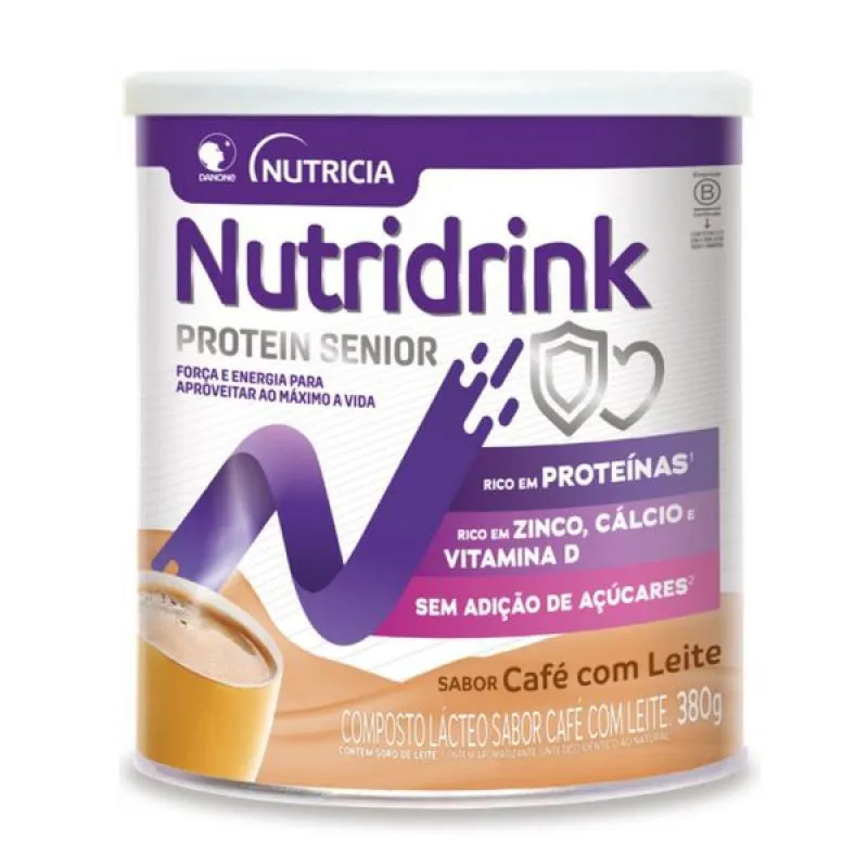NUTRIDRINK PROTEIN SêNIOR - DANONE - 380G CAFé COM LEITE