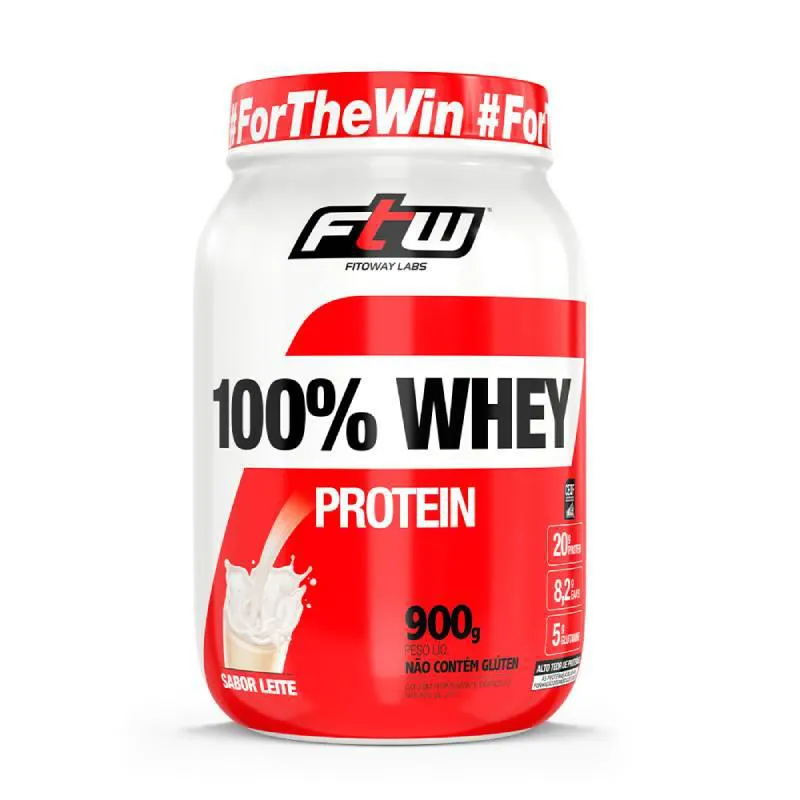 100% WHEY LEITE FTW 900G