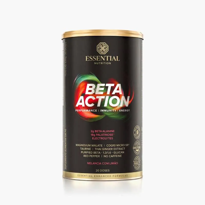 BETA ACTION MELANCIA COM LIMãO ESSENTIAL NUTRITION 630G