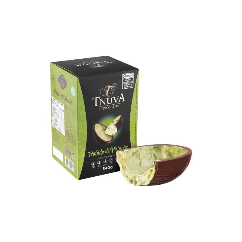 OVO DE CHOCOLATE TRUFADO DE PISTACHE TNUVA 340G