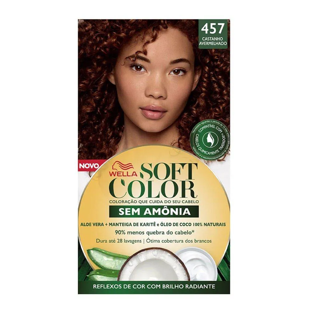 TINTURA SOFT COLOR 457 CASTANHO AVERMELHADO 35G