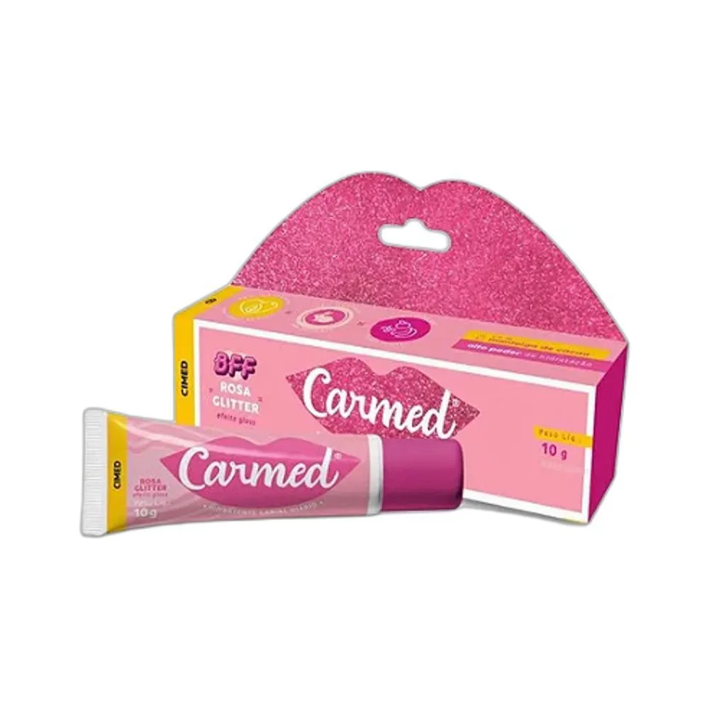 HIDRATANTE LABIAL CARMED BFF ROSA GLITTER 10G - CIMED