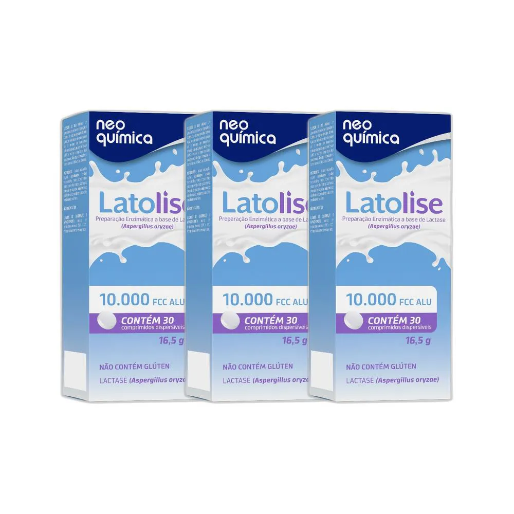 KIT 3X SUPLEMENTO LATOLISE 10.000 UFCC 30 CPR - NEO QUIMICA