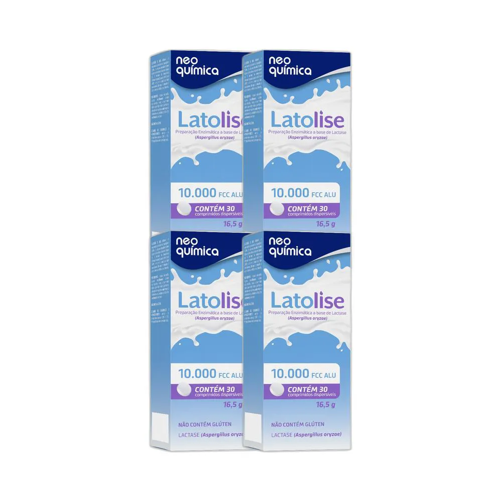 KIT 4X SUPLEMENTO LATOLISE 10.000 UFCC 30 CPR - NEO QUIMICA