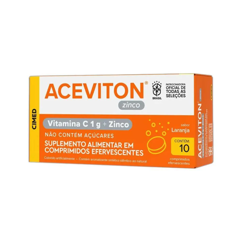 VITAMINA ACEVITON VITAMINA C + ZINCO 10 CPR - CIMED