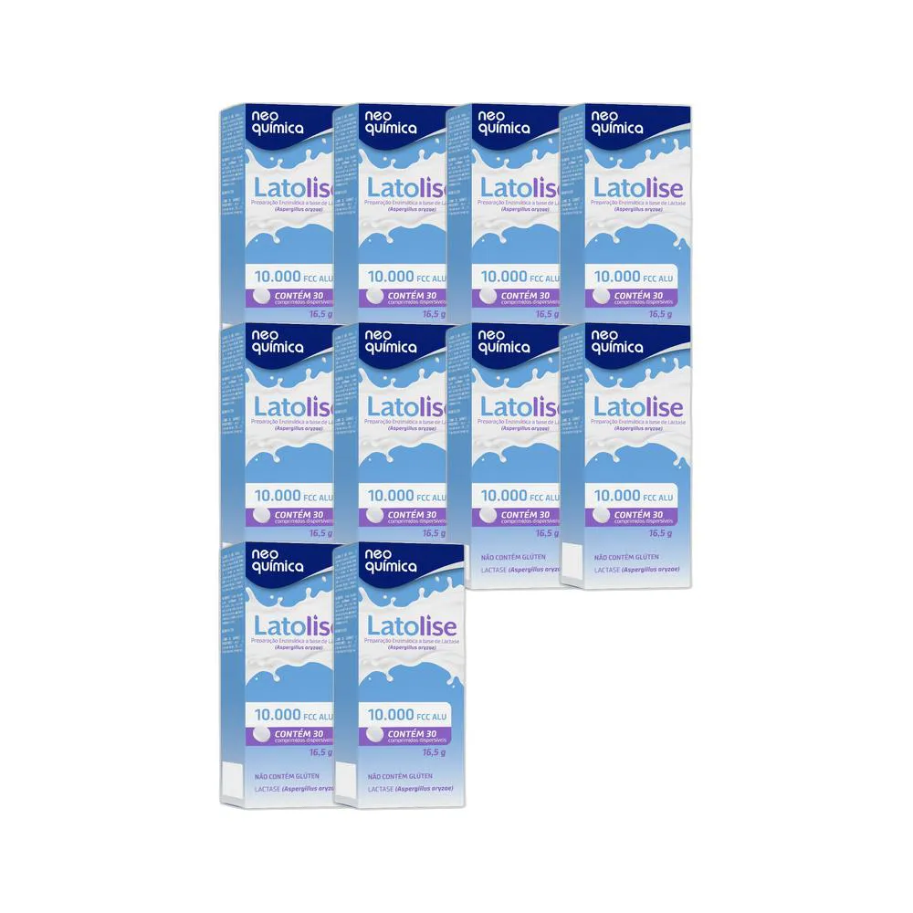 KIT 10X SUPLEMENTO LATOLISE 10.000 UFCC 30 CPR - NEO QUIMICA