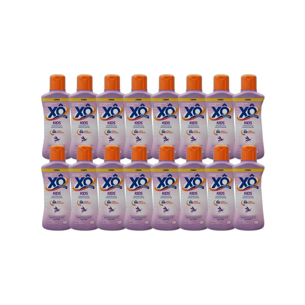 KIT 16X LOçãO REPELENTE Xô INSETO KIDS 100ML - CIMED