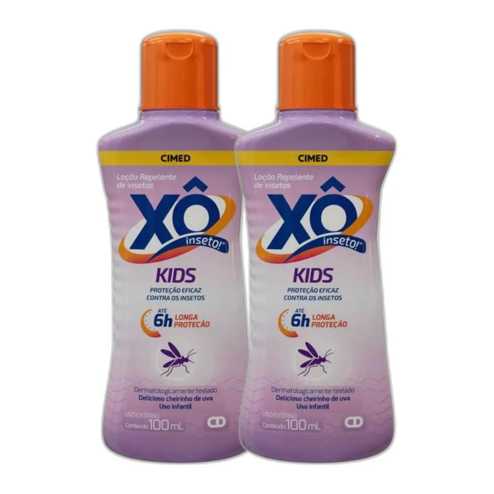 KIT 2X LOçãO REPELENTE Xô INSETO KIDS 100ML - CIMED