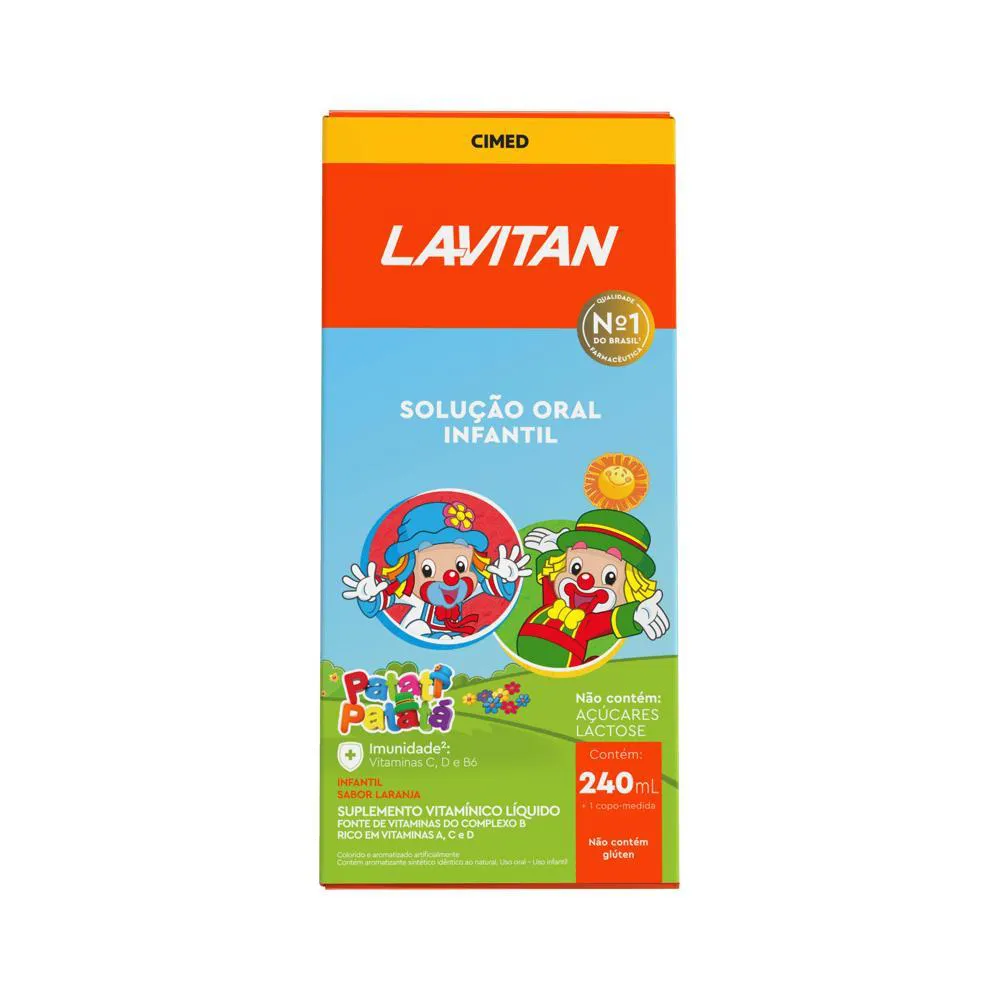 LAVITAN SOLUçãO ORAL INFANTIL LARANJA 240ML - CIMED