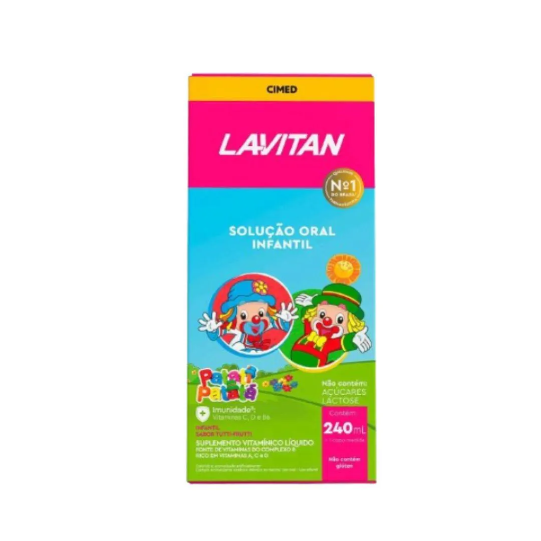 LAVITAN SOLUçãO ORAL INFANTIL TUTTI FRUTTI 240ML - CIMED