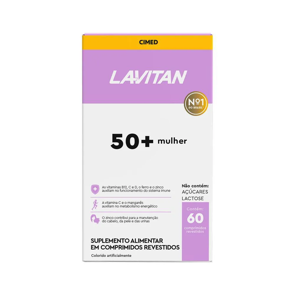 VITAMINA LAVITAN 50+ MULHER 60CPR - CIMED