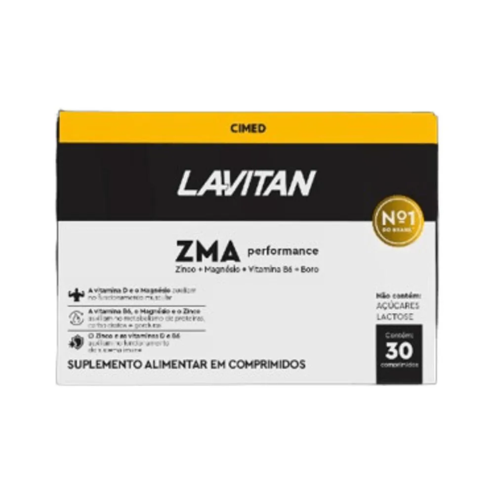 VITAMINA LAVITAN ZMA PERFORMANCE 30 CPR - CIMED