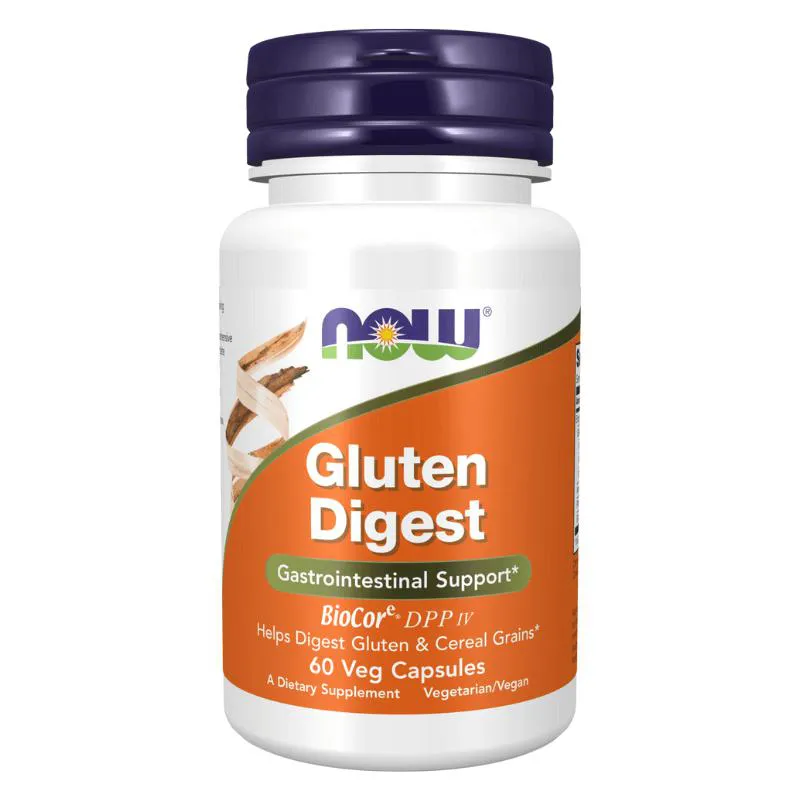 GLUTEN DIGEST 60 CáPSULAS NOW FOODS SEM Sabor