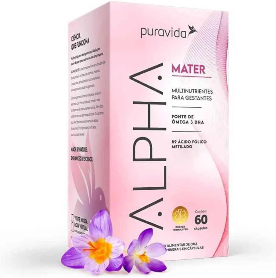ALPHA MATER MULTINUTRIENTES GESTANTES 60 CAPS - PURA VIDA