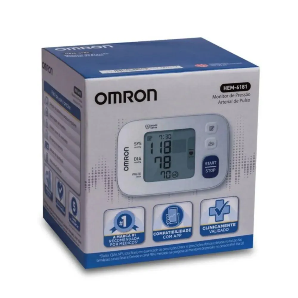 AP.PRESSAO ART PULSO AUTO HEM6181 OMRON