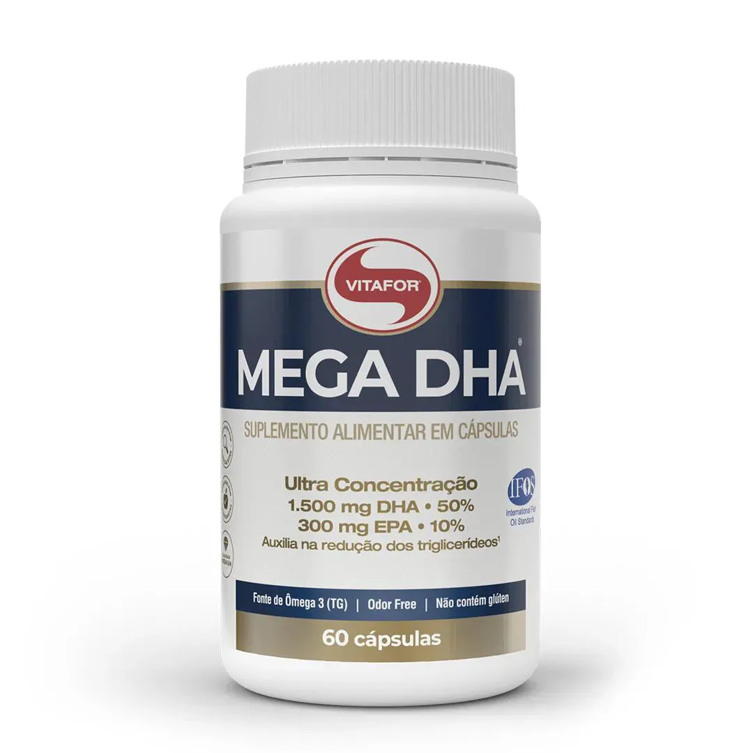 MEGA DHA - 60 CáPSULAS - VITAFOR
