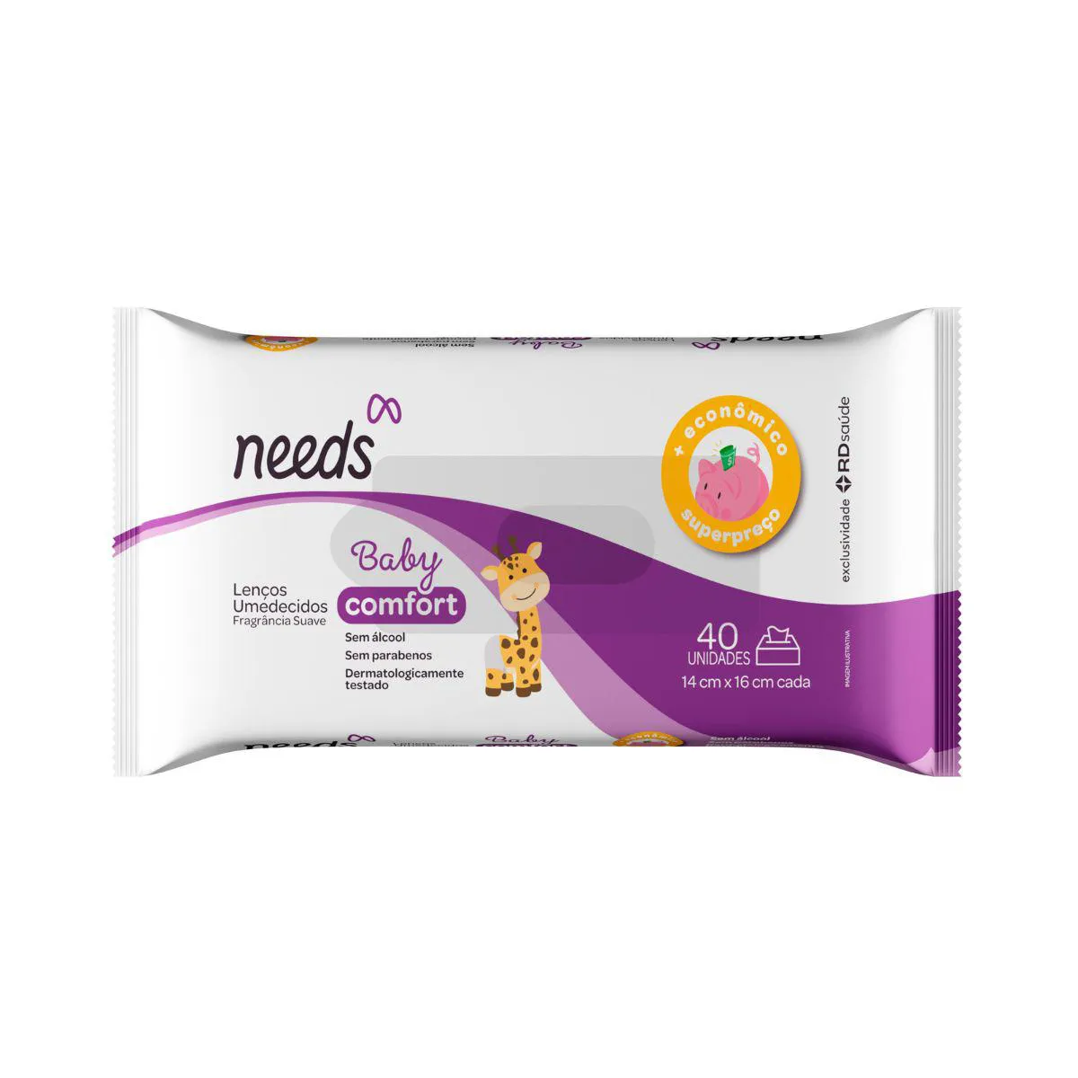 Lenço Umedecido Needs Baby Comfort 40 Unidades
