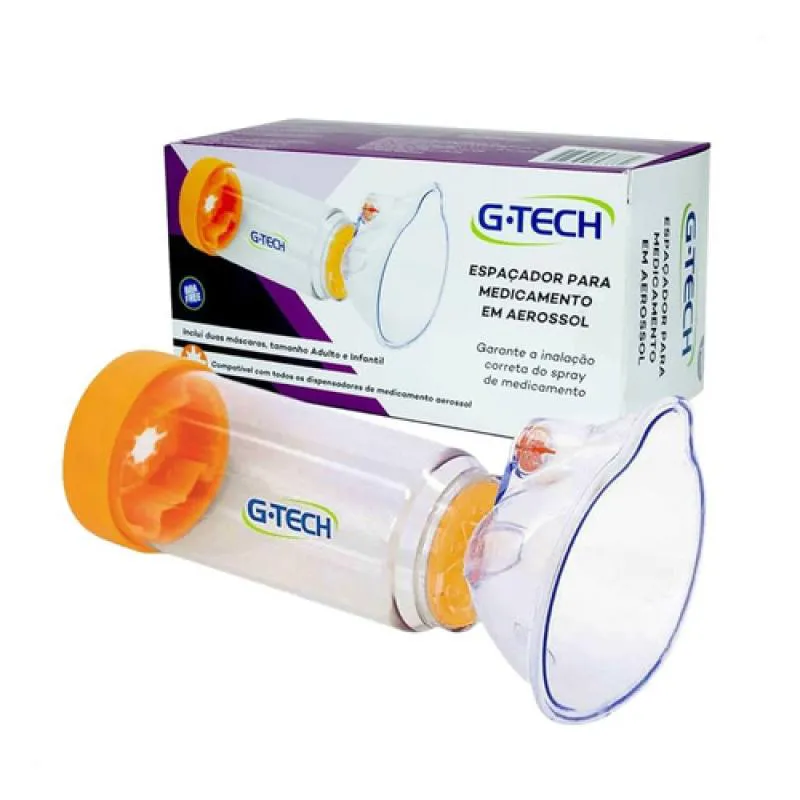 ESPAçADOR G-TECH COM 2 MASCARAS ADULTO E INFANTIL Branco