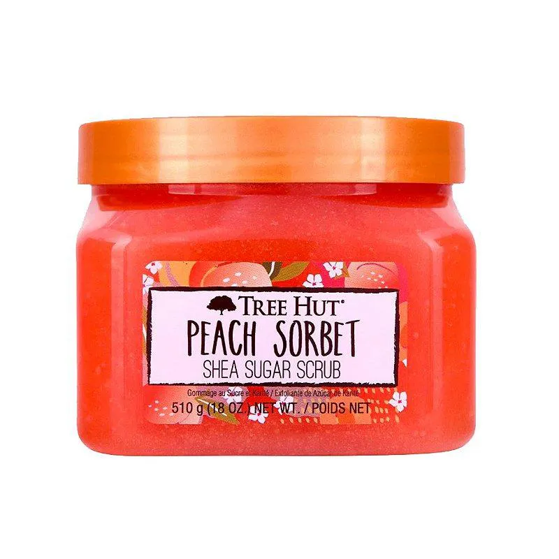 TREE HUT PEACH SORBET SHEA SUGAR SCRUB - ESFOLIANTE CORPORAL 510G