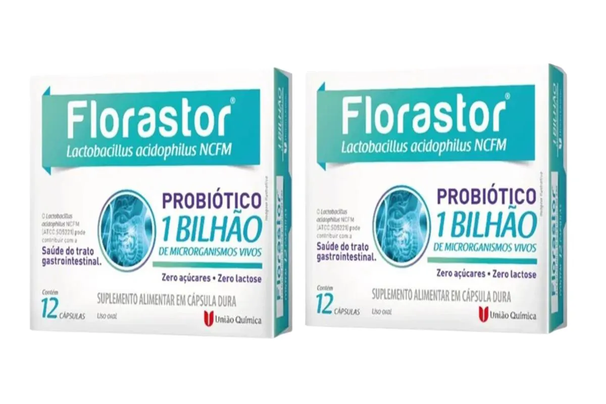 KIT 2 SUPLEMENTO FLORASTOR COM 12 CAPSULAS 1BILHAO