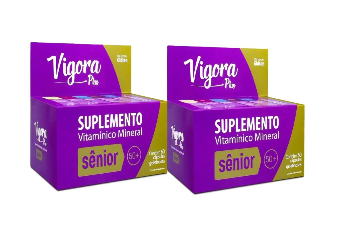 KIT 2 VIGORA PLUS SêNIOR 60 CáPSULAS