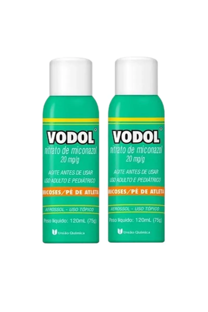 KIT 2 VODOL AEROSOL 120G PARA MICOSES - UNIãO QUíMICA