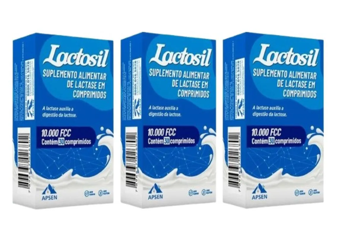LACTOSIL 10.000 FCC (KIT 3X30=90 TABLETES) LACTASE