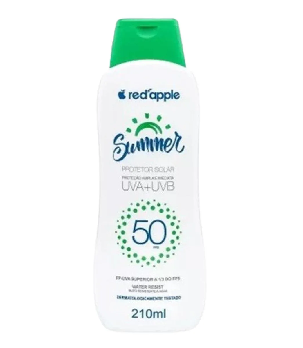 PROTETOR SOLAR SUMMER FPS 50 210ML - RED APPLE