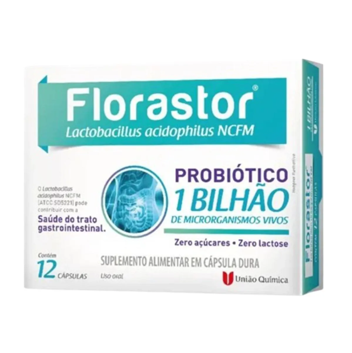 SUPLEMENTO FLORASTOR COM 12 CAPSULAS 1BILHAO - UNIAO QUIMICA