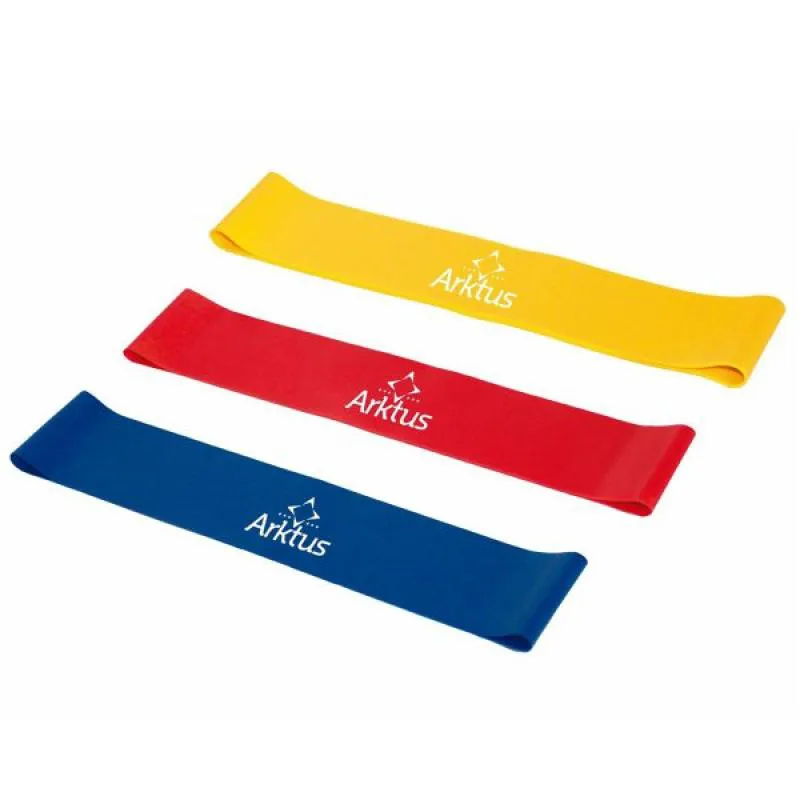 EXERCITADOR ELáSTICO KIT MINI BAND 03 INTENSIDADES - ARKTUS