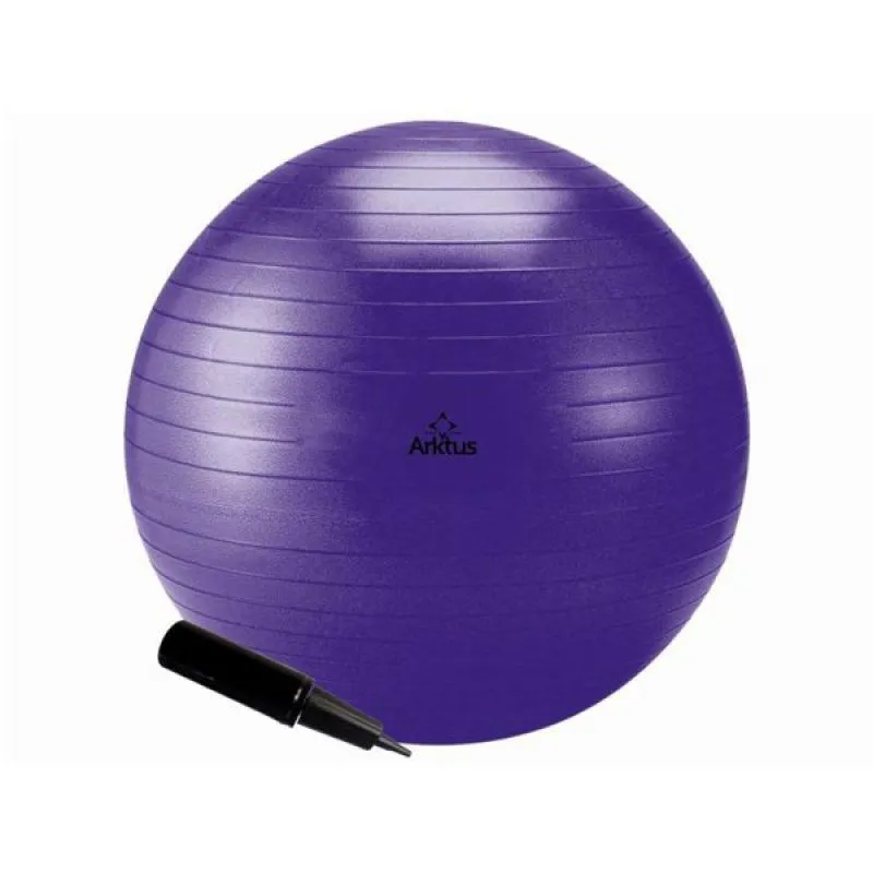 BOLA SUíçA PARA PILATES INFLáVEL COM BOMBA ANTI-BURST 65 CM - ARKTUS