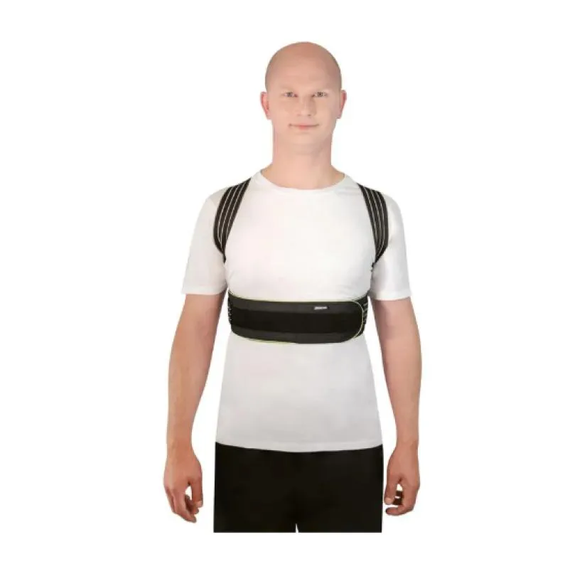 CORRETOR POSTURAL COM AJUSTE TRIPLO MERCUR PRETO G