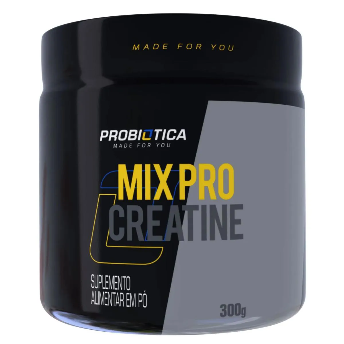 CREATINE MIX PRO CREATINA MONOHIDRATADA COM CARBOIDRATO EM Pó SEM SABOR POTE 300G PROBIOTICA