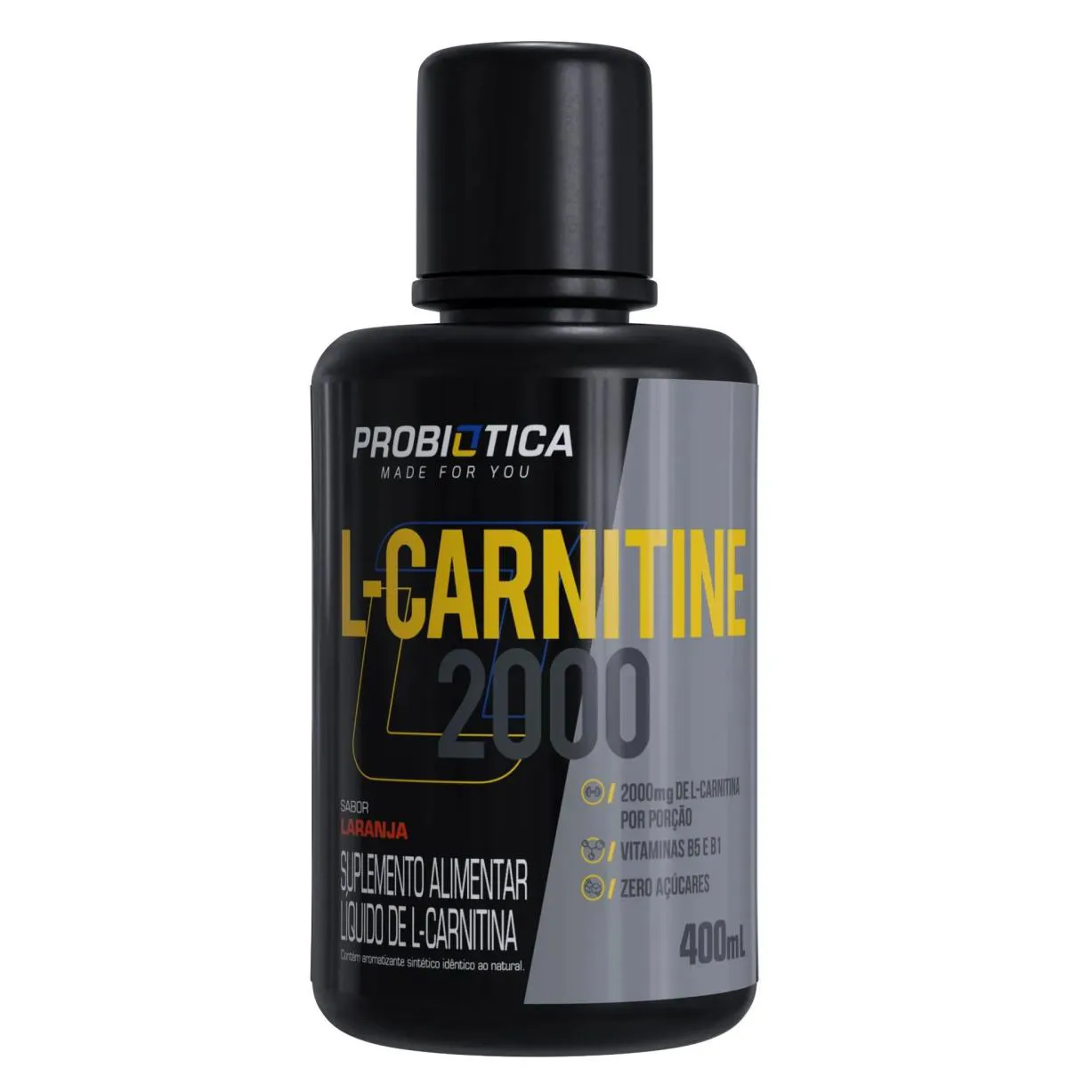L-CARNITINE 2000 400ML LARANJA PROBIóTICA