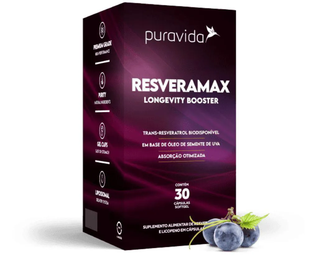 PURA VIDA RESVERAMAX C/30 CAPS
