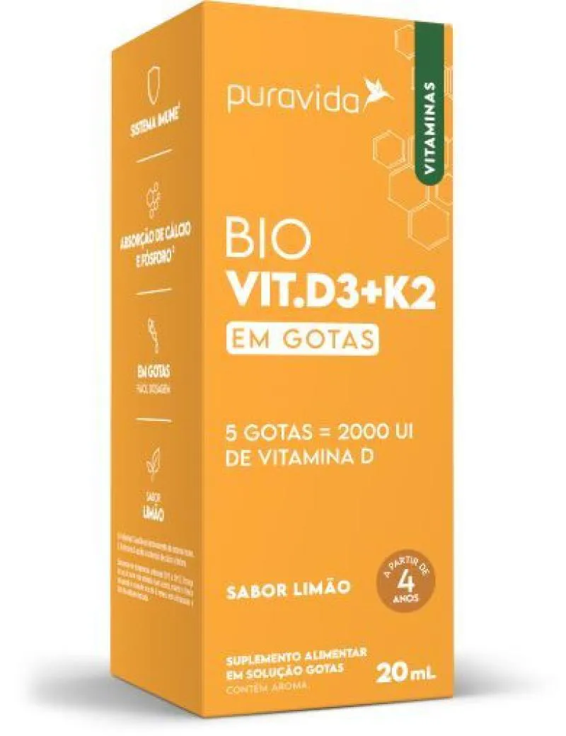 PURA VIDA VITAMINA D3+K2 20ML