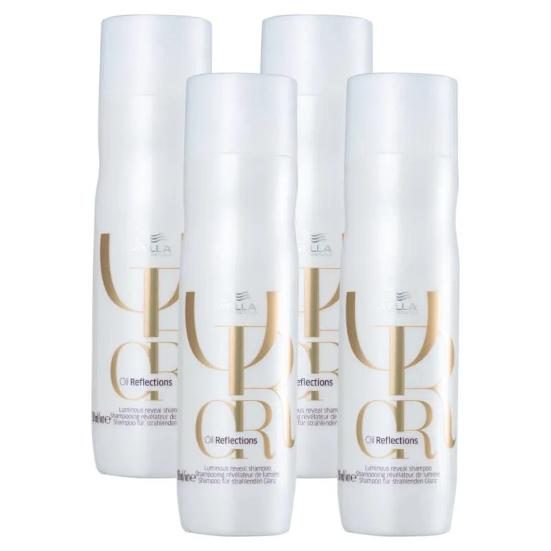 WELLA KIT OIL REFLECTIONS HIDRATAçãO SHAMPOO 250ML (4 UNID.)