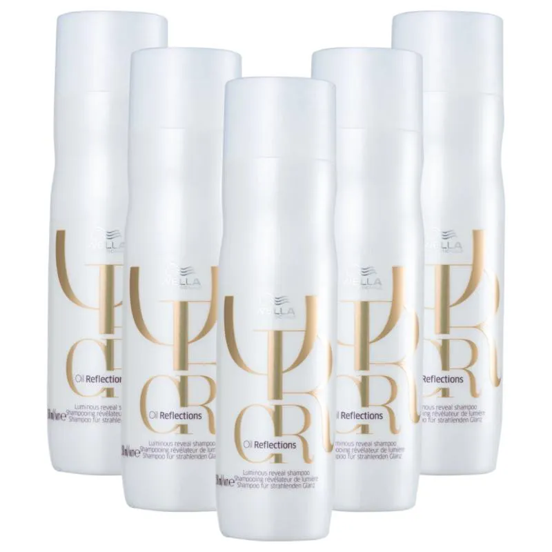 WELLA KIT OIL REFLECTIONS HIDRATAçãO SHAMPOO 250ML (5 UNID.)