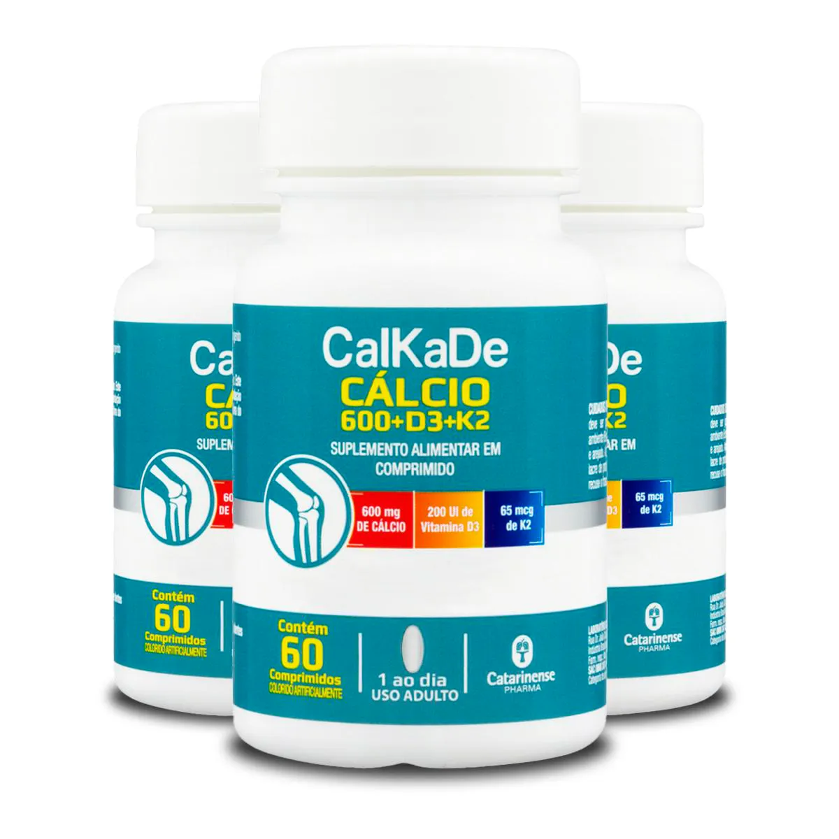 Kit 3 Calkade Catarinense 60 Comprimidos