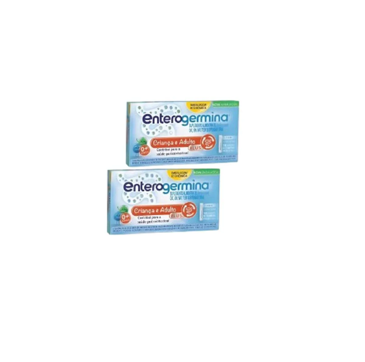 KIT 2 ENTEROGERMINA PLUS PROBIóTICO COM 10 FRASCOS DE 5ML