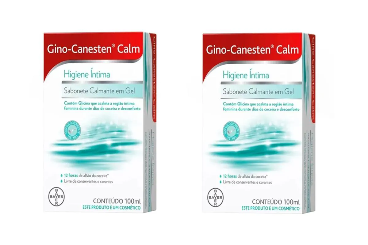 KIT 2 SABONETE CALMANTE GINO-CANESTEN 100ML - GINO-CANESTEN