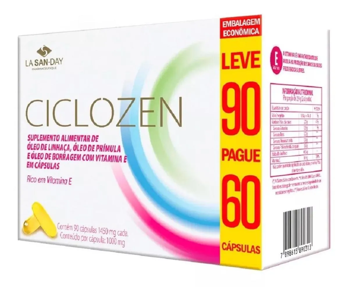 SUPLEMENTO CICLOZEN PAGUE 60 LEVE 90 CáPSULAS - LA SAN-DAY
