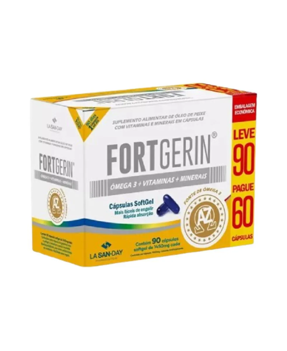 SUPLEMENTO FORT GERIN ÔMEGA 3+VITAMINAS 90 CPS - LA SAN DAY