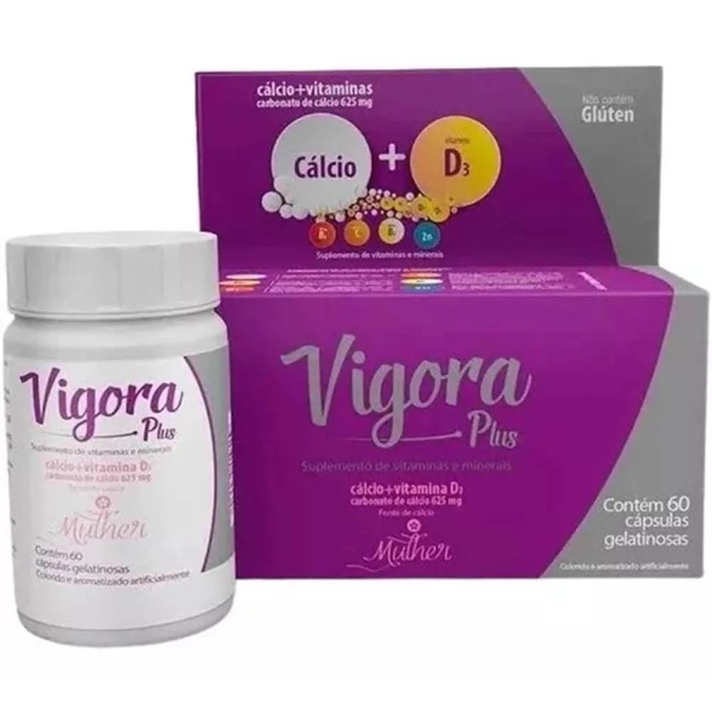 SUPLEMENTO VIGORA PLUS MULHER CáLCIO+VIT D3 60 CPS - PRATI